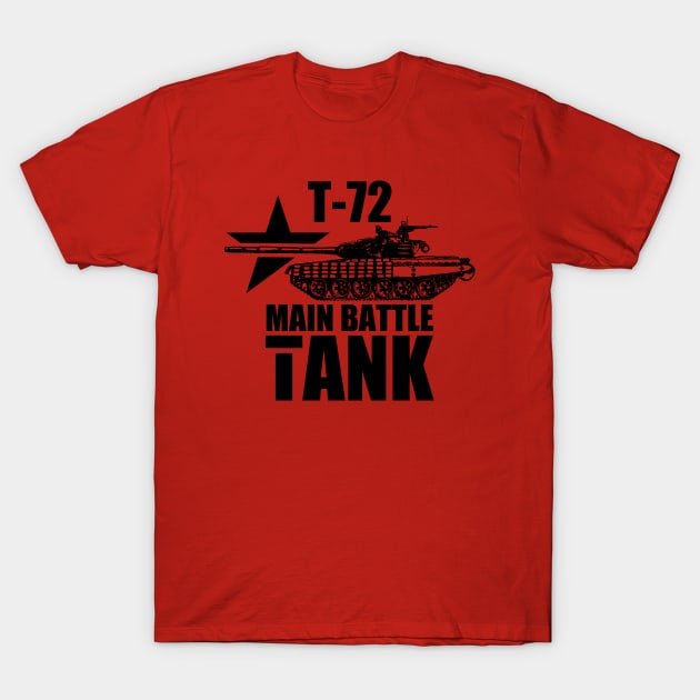 T-72 Tank T-Shirt by Firemission45